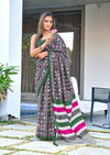 Tew Soft Pure Cotton Printed Fancy Saree Wholesale In India
